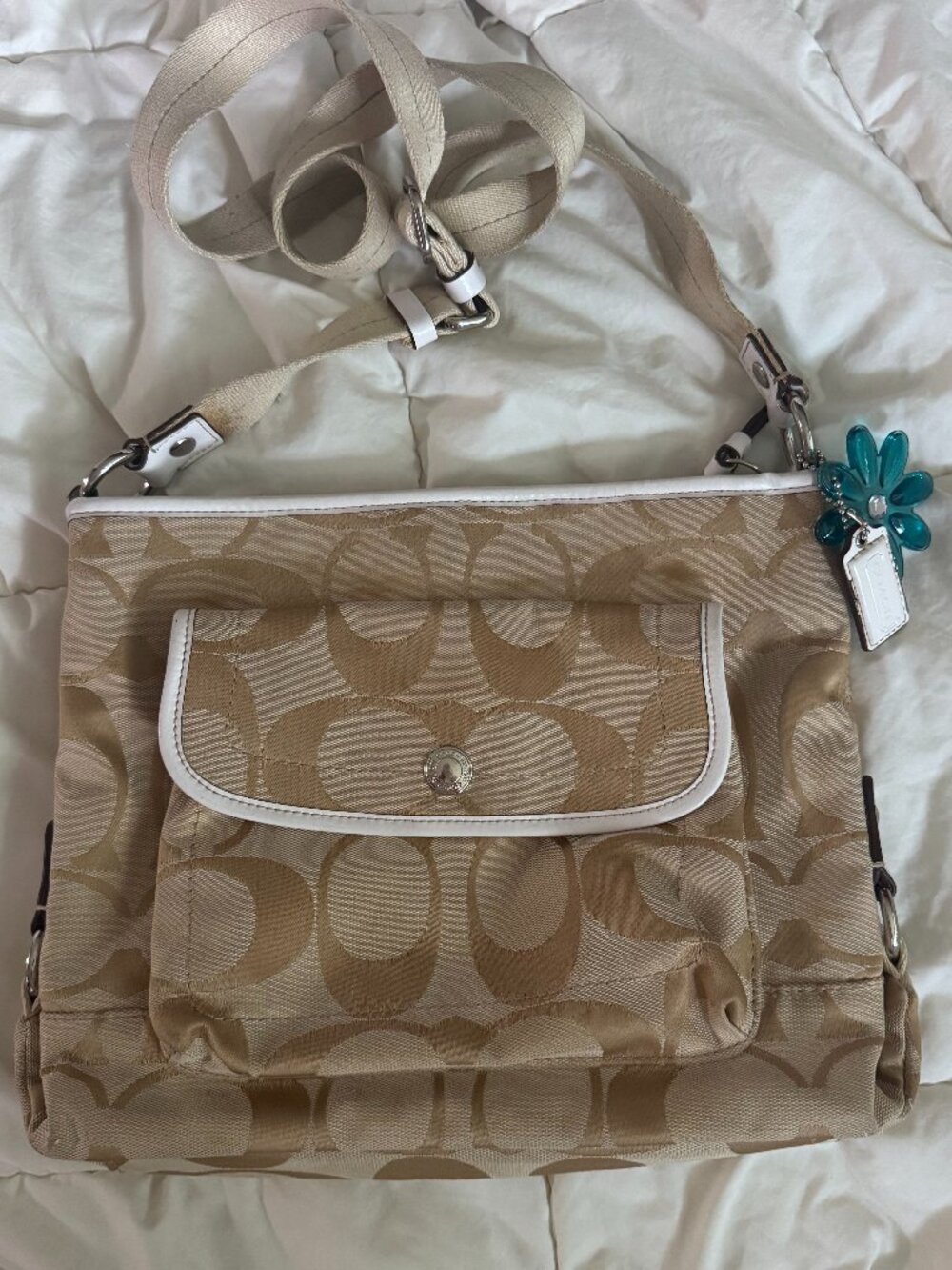 Y2K Coach Kyra Signature Crossbody Purse